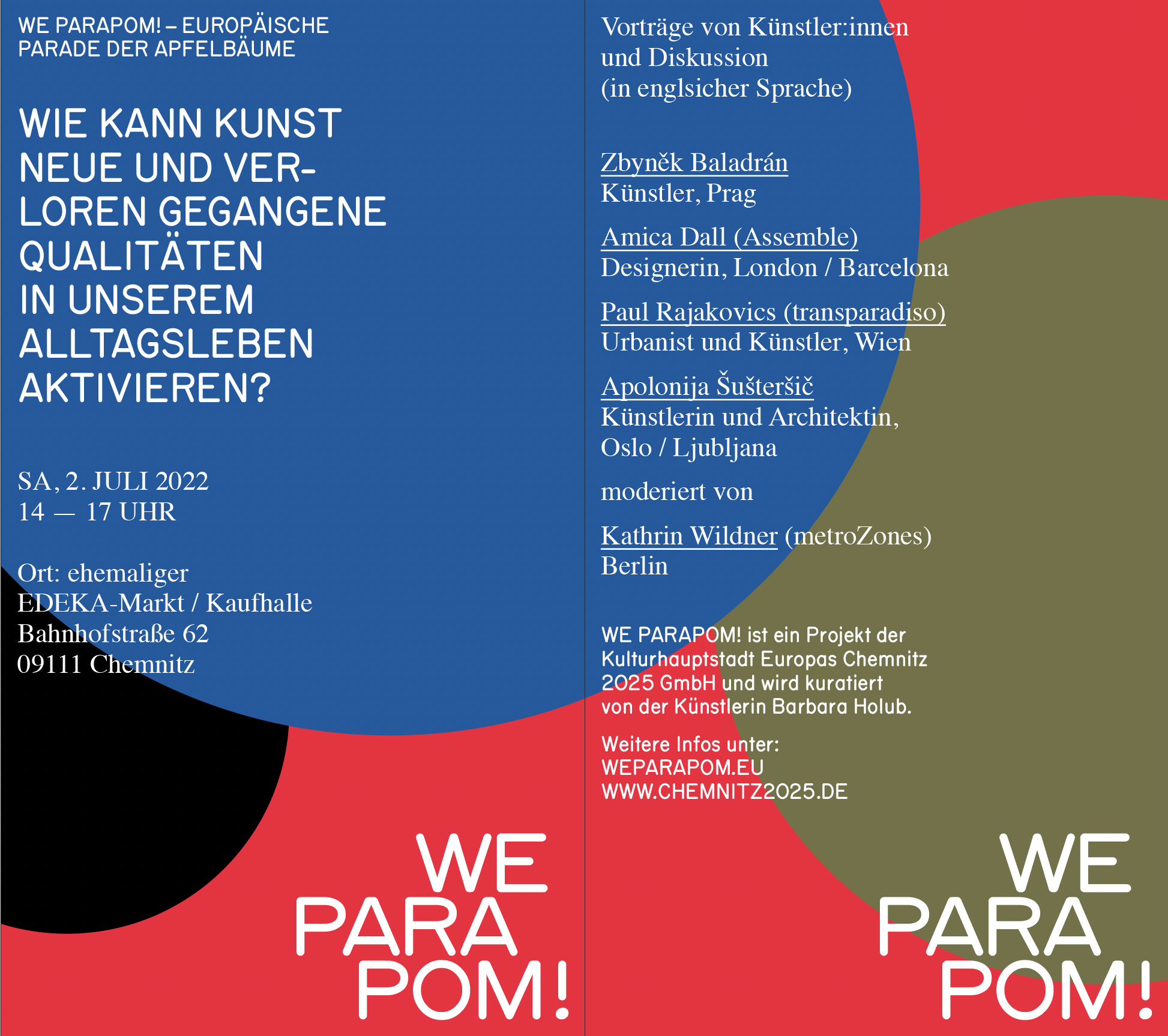 WE PARAPOM! K&uuml;nstlerInnen-Vortr&auml;ge und Diskussion