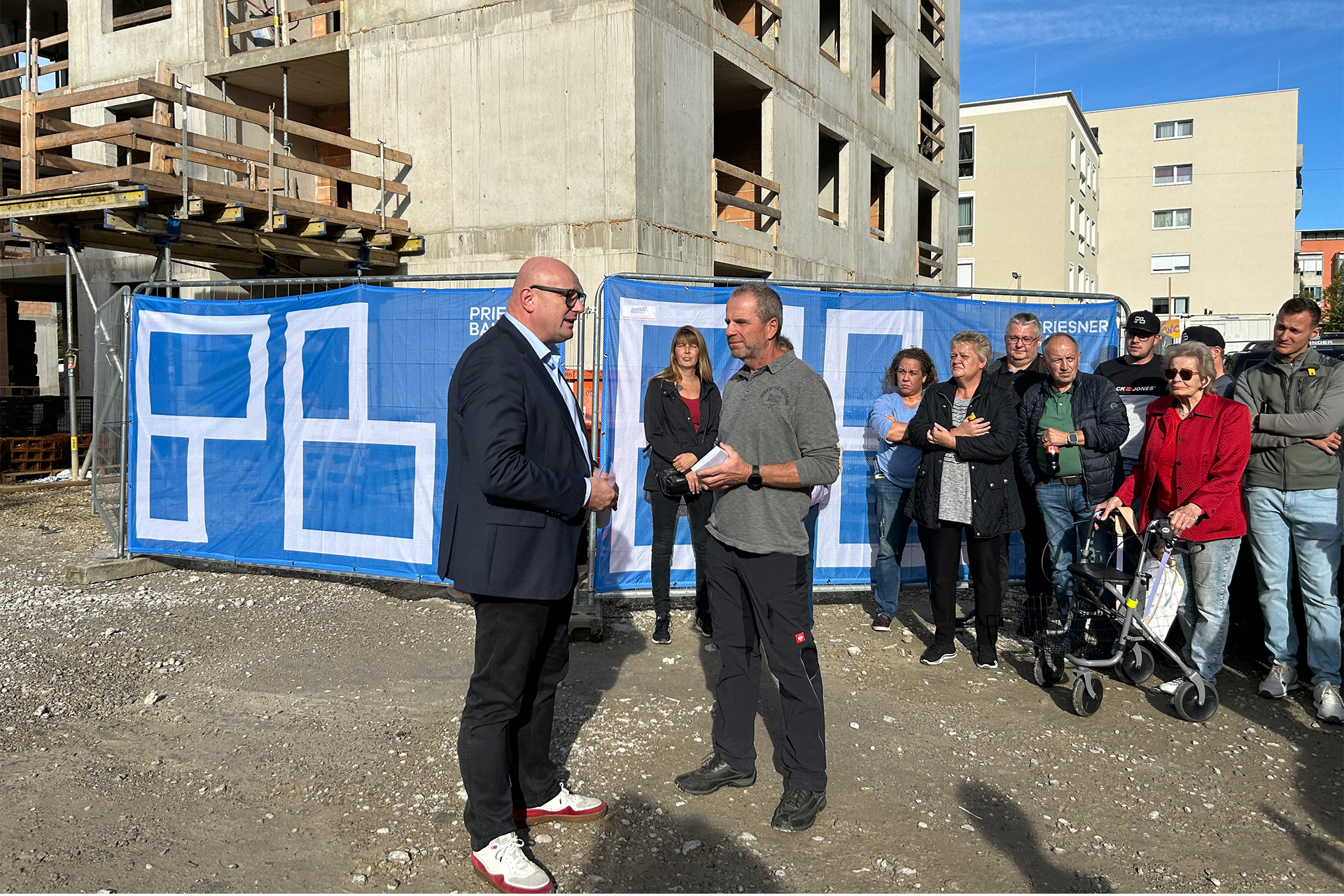 Wimh&ouml;lzel-Hinterland/ Linz: Gleichenfeier 2.Bauabschnitt