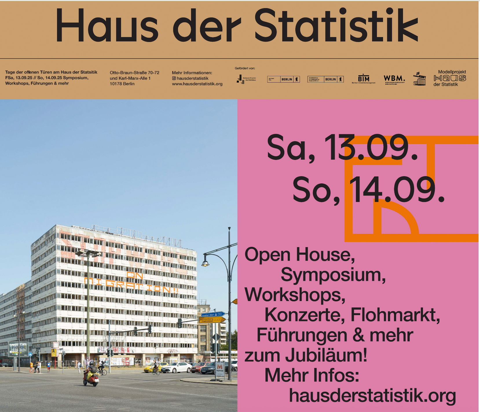 10 Jahre Haus der Statistik / Berlin - Fachsymposium // 13. September, 10 &ndash; 16 Uhr